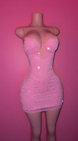 “La Barbie” pink bling mini dress