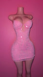 “La Barbie” pink bling mini dress