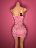 “La Barbie” pink bling mini dress