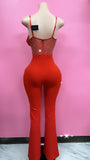 Red bling jumpsuit
